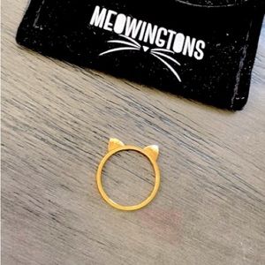 NWT Size 7 Cat Ear Rose-Tone Ring from Meowington